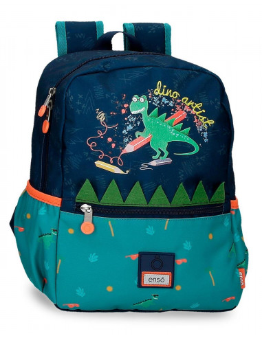 MOCHILA ADAP. 32CM.ENSO DINO ARTIST